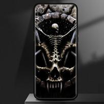 TPU Case For Realme 8 7 6 Pro C21 C3 C21Y XT C11 GT Neo 2 8i C12 7i C15 X50 Soft Phone Cover Black Shell Devil Horror Skull Sac Realme 8