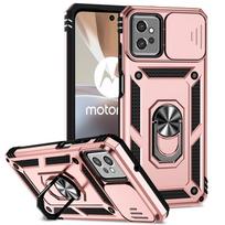 Šarvuotas smūgiams atsparus dėklas Motorola Moto G22 G32 G52 G62 G82 G31 G41 G60s telefonams, slankiojantis objektyvo apsauginis dangtelis, žiedinis stovas-laikiklis, Fundas Coque Motorola Moto G22