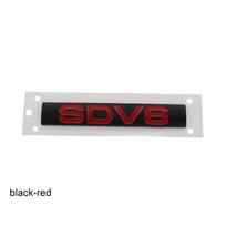 3D Premium SDV6 Letters for England UK SUV Off Road Sport HSE car Engine Hood Fender trunk Tail Rear Decal Emblem Badge Sticker black-red