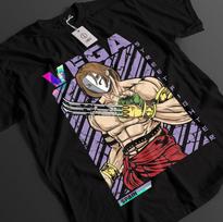 Street Fighter Shirt Vega Tshirt Ken T-Shirt Akuma Top Juri Fighting Anime Tee 3XL