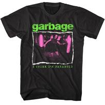Garbage Think I'm Paranoid  T Shirt Alt Rock Band Song Concert Tour Merch Men's and Women's Same Crew Neck Pure Cotton T-shirt S