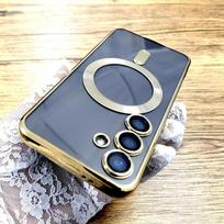 Skaidrus TPU dėklas Samsung Galaxy S25 S24 S23 S22 S21 S20 Ultra Plus FE S24Plus S23Plus Note 20 įrenginiams, su dangteliu Magsafe įkrovimui For Samsung S20