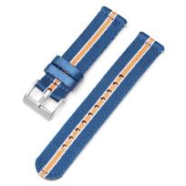 Aukščiausios kokybės nailono laikrodžio apyrankė, skirta Seiko NO.5 Tudor Casio Omega Watch 18mm 20mm 22mm 24mm Drobinis diržas Sportinis išmanusis laikrodžio dirželis For 22mm blue