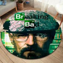 breakingbad Round Area Rug,Carpet Rug for Living Room Bedroom Sofa Playroom Decor,Non-slip Floor Mat 80cmx80cm