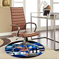 1pc Sonic the Hedgehog Anime Design Round Carpet - Office Chair Mat, Non-Slip Rug for Home Decor, Living Room, Bedroom, Game Room 80cm