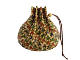 [Inden-ya] Inden Drawstring Bag [5753 Sarasa Bishamon Tortoise Shell Pattern]