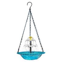 Weather Resistant Fountain Bird Bath Solar Bird Bath mėlyna