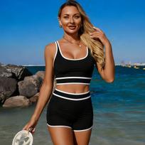 New Arrival: Two-Piece Swimsuit — Women's Solid-Color Bikini Swimwear (Western Style: Sexy, Sporty, and Modest Options) 0793 S
