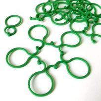 Garden Vine Strapping Clips Plant Bundled Buckle Ring Holder Tomato Garden Plant Stand Tool Gardening Supports Tools 10PCS žalia