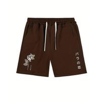 New Men's Fashion Personalized Printed Shorts Sweatpants Casual Loose Sweatpants M