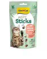 GimCat Mini Sticks skanėstai katėms su lašiša ir bolivine balanda, 50 g