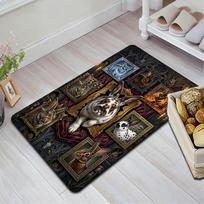 Rabbit Art Rug Pattern Rug Floor Mat for Living Room or Bedroom Soft and Comfortable Carpet a Gift for Birthday and Holiday. 40x60cm( 15x23in )