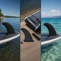 9 inch Surfing Fins Lightweight 9  Paddleboard Fin with Base for Longboard Outdoor Board Beginners