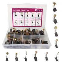 40 Pcs Electric Motor Carbon Brushes Set 10 Different Sizes Suitable for Repair Power Tools Part China Mainland