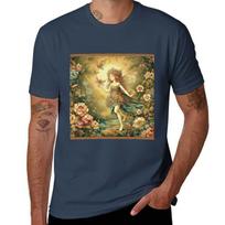 Flower Fairy in Fantasy Garden TShirt Festival Short Sleeve TShirt S