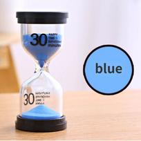 Toothbrushing Timing Children's Toys Hourglass Timer Sandglass Time Funnel Desktop Ornament Blue-3 Minutes