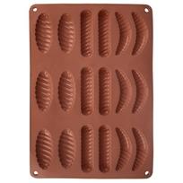 Beige silicone cookie and praline mold 33x24.5x1 cm