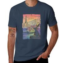 Ratatouille Remy Overlooking Paris Big Tall TShirt Gym Wear Breathable Short Sleeve Tee S