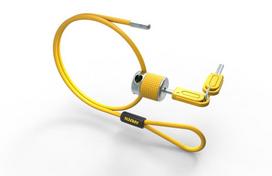AUVRAY U-LOCK WITH ALARM - 128 x 245mm, pin diameter 14mm