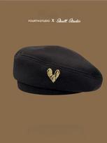 Women's Large Circumference Retro Warm Beret Hat One Size