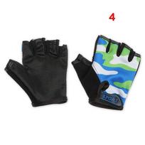 Non-slip Camouflage Bike Mittens Riding Equipment Half Finger Golves Children Cycling Gloves 04