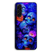 Coque Pour Samsung Galaxy A56 Têtes de mort bleu coloré Maniacase