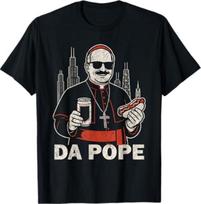 New Da Pope From America Chicago Pope Leo XIV Funny Vintage T-Shirt XXXXL
