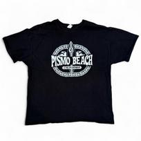 Pismo Beach California Surf T-Shirt Men’s XL Boxy Fit Black Tee Skater Beach Y2K Unisex T-Shirt L