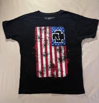 Rammstein marškinėliai We're All Living In America Unisex marškinėliai XXXXL brown