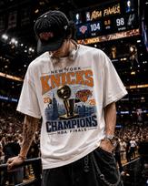 Knicks Skyline Shirt 2026 Championship Blue Orange Graphic Unisex T-Shirt XL