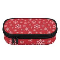 Pen Case Large Capacity 300D Polyester Zip Around Closure with Main Pocket Mesh Layer and Removable Pen Divider for Classroom Use One Size