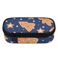 Pencil Case 300D Polyester Spacious Storage Zip Around Closure with Mesh Pocket Removable Divider and Pen Slots for Students One Size