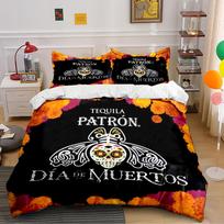Dia de Muertos Pattern Bedding Set Bedding set (1 duvet cover, 2 pillowcases, duvet not included) 135x200cm