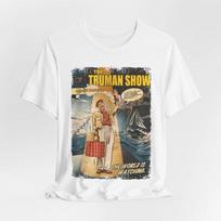 The Truman Show T-shirt: Vintage Movie Graphic Tee Summer Men's and Women's Loose and Breathable T-shirt Top S