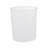 100 ml svarstyklių puodelis, daugkartinio naudojimo, sukraunamas plastikinis plaunamas matavimo stiklas laboratorijai