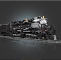 Building Blocks Urban Transportation Series BIGBOY Steam Train Model Assembled Toys 1608pcs