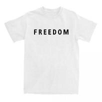 Freedom Charlie Kirk T-shirt Cotton Loose Casual Female/Male Tshirts Unisex Streetwear America American Fashion Women T Shirts XS