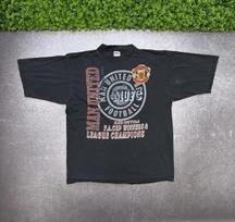 Vintage 90s Manchester United Winners T shirt Champions S