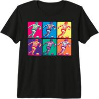 Diego Maradona Retro Football 80s _ 90s Pop Art Soccer Premium Tri-Blend T-Shirt S