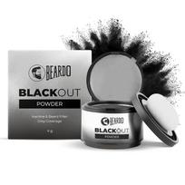 Beardo Blackout Hair Powder 4g Black Root Touch Up For Grey Hair Beard Patches Bald Spots Long Lasting Matte Finish Cover
