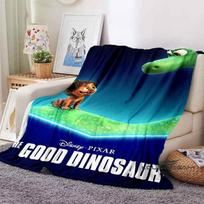 Gerasis dinozauras animacinio filmo tema flanelinis pledas yra minkštas ir šiltas, tinkamas miegamiesiems, svetainėms, naktinėms spintelėms, kelionėms, 75x90cm