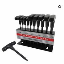 10pcs/set Metal T-Handle Hex Key Set Metric or Inch Allen Wrench Tool Set  DIY Repair juoda