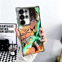 Cartoon Ben 10 Plating Phone Case For Samsung Galaxy S24 S25 FE S26 Edge S23 Ultra S22 S21 Plus S20 Anti-Fall Airabag Cover Samsung S21
