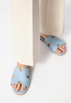 Wittchen Women's Blue Flip-Flops In Eco-Leather