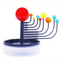 Solar 1Set System Nine Planets Model Science Kit Diy Assembly Parent-Child Interaction Planetarium Toy Educational Toy blue