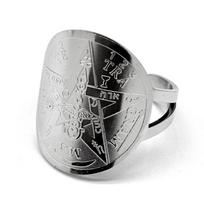 Witchcraft Pentagram Tetragrammaton Rings for Women Men Stainless Steel Gold Silver Color Je Star Ring Jewelry