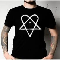 Him Ville Valo Band White Heartagram Razorblade Romance Classic T Shirt Unisex S