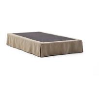 Taupe spalvos viengulė lova audiniu dengta be galvūgalio 90x200 cm Jaira – Kave Home
