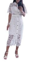 Suknelė moterims, Made in Italy, balta, S/M