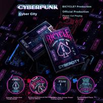 BICYCLE Playing Cards, Magic Flower Cut Cyberpunk Trendy Cards, Imported from USA, Cyber City